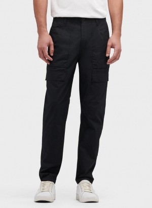 Black Men's DKNY Slim Fit Cargo Pants | Australia-D1111
