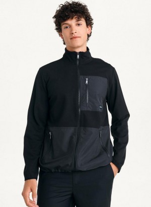 Black Men's DKNY Yoga Jackets | Australia-D1835