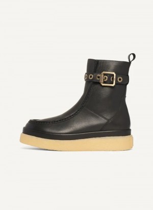 Black Women's DKNY Autumn - Crepe Sole Boots | Australia-D0206