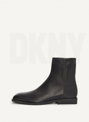 Black Women's DKNY Chelsea Boots | Australia-D0452