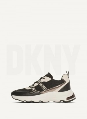 Black Women's DKNY Justine Slip On Sneakers | Australia-D0716