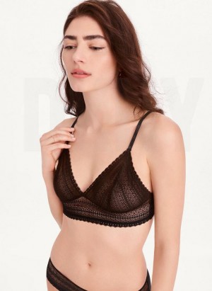 Black Women's DKNY Lace Bras | Australia-D1088