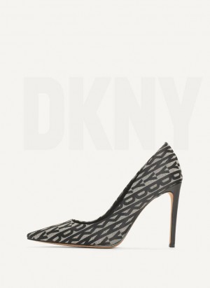 Black Women's DKNY Mabi High Pump Heels | Australia-D1419