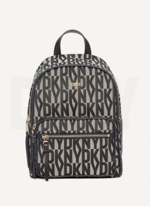 Black Women's DKNY Maxine Backpacks | Australia-D1197