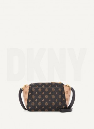 Black Women's DKNY Mini Dome Crossbody Bags | Australia-D0406