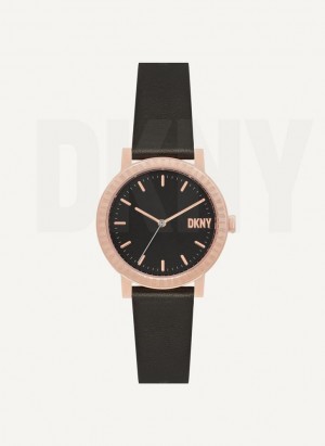 Black Women's DKNY New Platform Watches | Australia-D1734