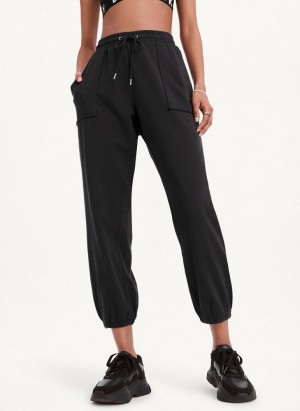 Black Women's DKNY Pigment Washed Joggers | Australia-D0188