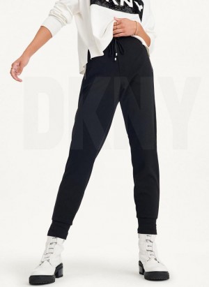 Black Women's DKNY Pull On Joggers | Australia-D0760