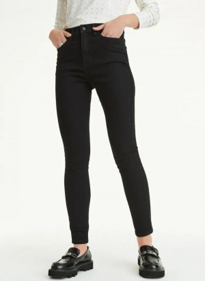 Black Women's DKNY Skinny Jeans | Australia-D1423