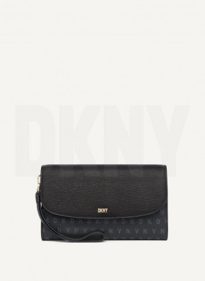 Black Women's DKNY Sydney Wallets | Australia-D0852