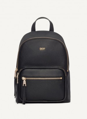 Black / Gold Women's DKNY Maxine Backpacks | Australia-D1407