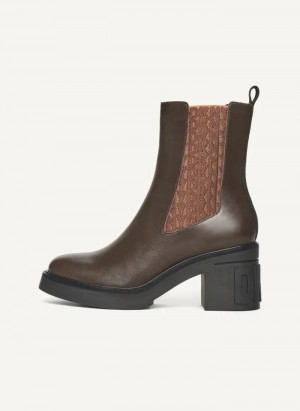 Brown Women's DKNY Charlotte Chelsea Boots | Australia-D1925