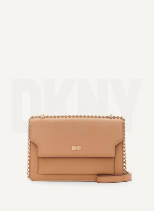 Brown Women's DKNY Millie Shoulder Bags | Australia-D0831