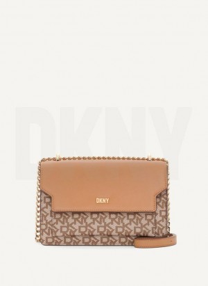 Brown Women's DKNY Millie Shoulder Bags | Australia-D1727
