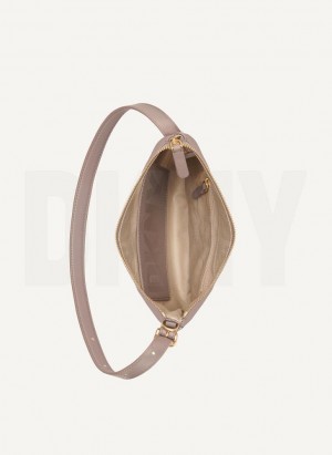 Brown Women's DKNY The Small Optimist Tote Bags | Australia-D1149