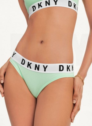 Green Women's DKNY Cozy Boyfriend Bikini Panties | Australia-D0366