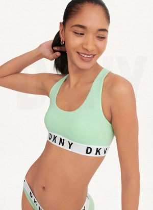 Green Women's DKNY Cozy Boyfriend Racerback Bras | Australia-D0955