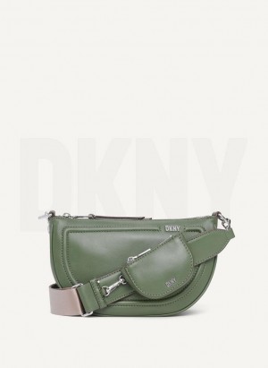 Green Women's DKNY Orion Crossbody Bags | Australia-D1467