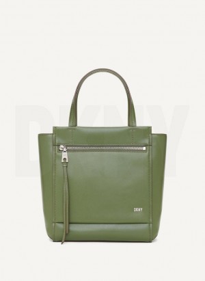 Green Women's DKNY Pax North-South Tote Bags | Australia-D1167
