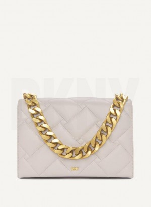 Grey Women's DKNY Willow Chain Crossbody Bags | Australia-D1711