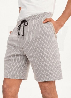Khaki Men's DKNY Novelty Knit Pull On Shorts | Australia-D1653
