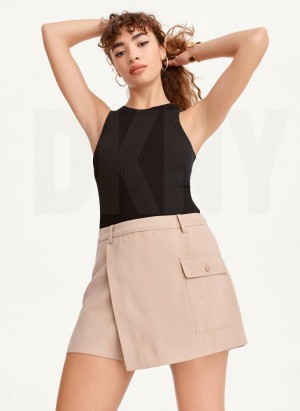 Khaki Women's DKNY Skort Skirts | Australia-D1293