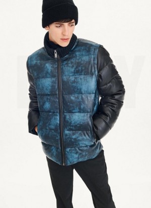 Multicolor Men's DKNY Contrast Bomber Jackets | Australia-D0493