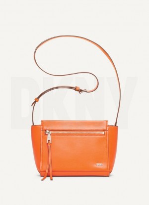 Orange Women's DKNY Pax Crossbody Bags | Australia-D0302