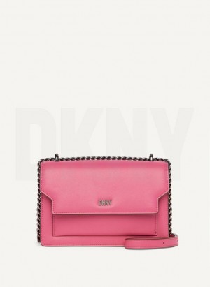 Pink Multicolor Women's DKNY Millie Shoulder Bags | Australia-D0634