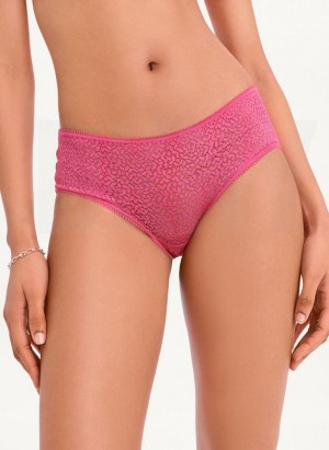 Pink Women's DKNY Modern Lace Hipster Panties | Australia-D1677