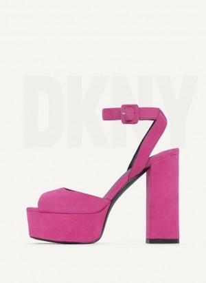 Purple Women's DKNY Party Platform Heels | Australia-D0306