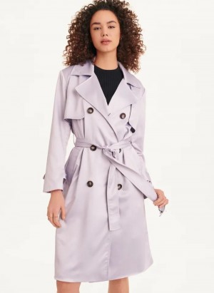 Purple Women's DKNY Trench Coats | Australia-D0323