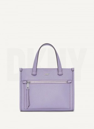 Purple Women's DKNY Zoie Mini Tote Bags | Australia-D0814