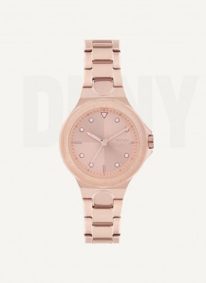 Rose Gold Women's DKNY Chambers Watches | Australia-D1577
