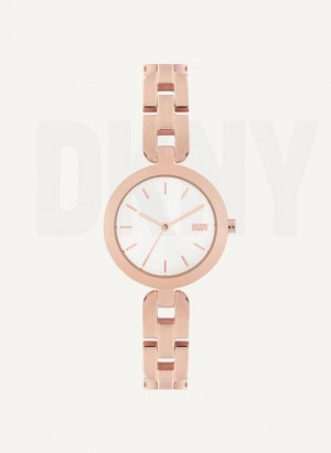 Rose Gold Women's DKNY City Link Watches | Australia-D0610