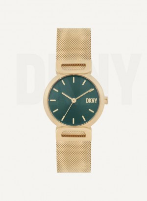 Turquoise Women's DKNY Downtown Mesh Watches | Australia-D0576