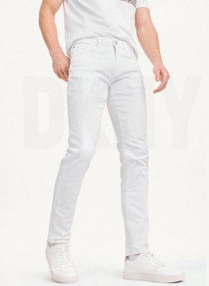 White Men's DKNY Skinny Jeans | Australia-D1805