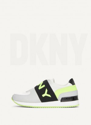 White Women's DKNY Marli Slip On Sneakers | Australia-D1514