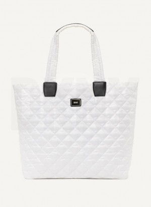 White Women's DKNY Maya Tote Bags | Australia-D1065