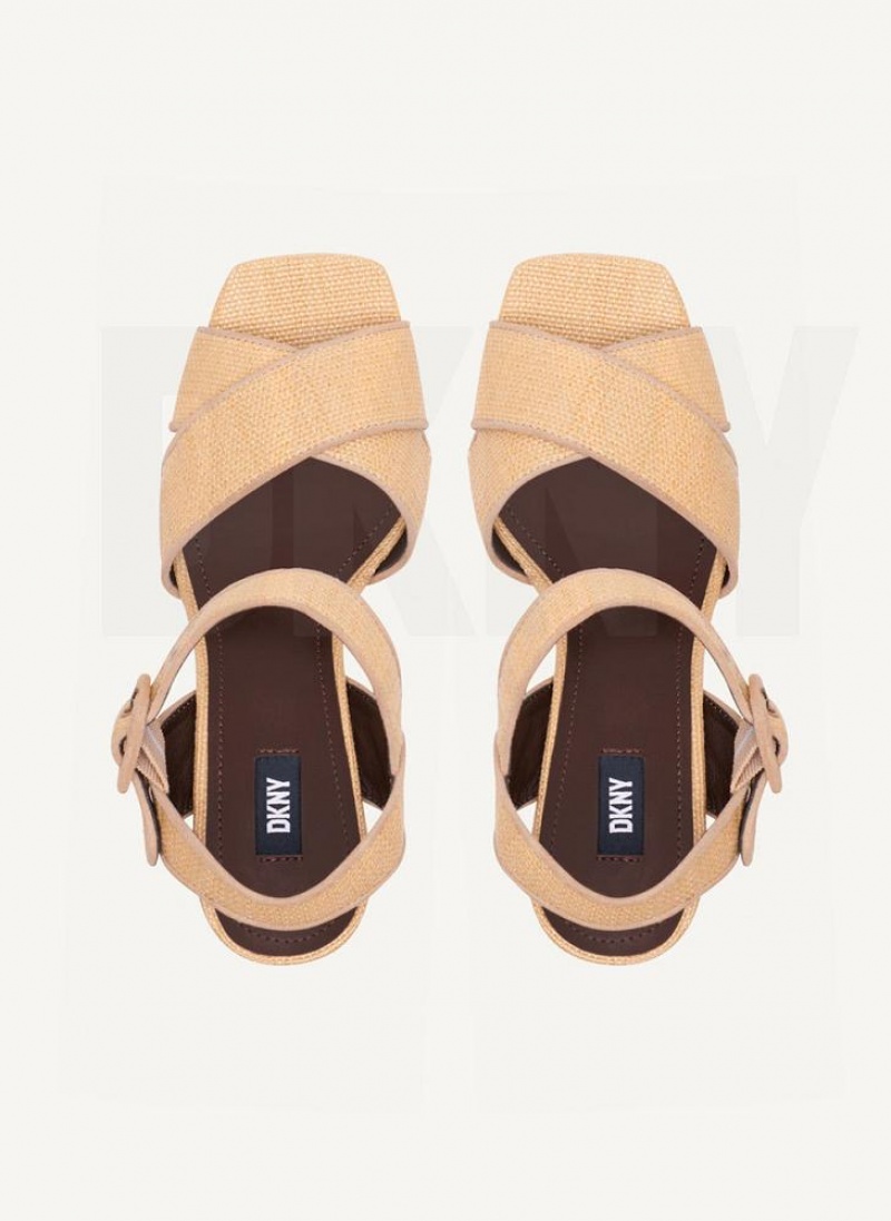 Beige Women's DKNY Margot Sandals | Australia-D1311