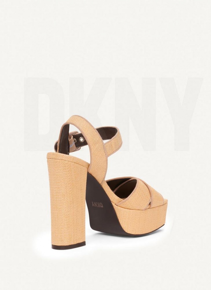 Beige Women's DKNY Margot Sandals | Australia-D1311