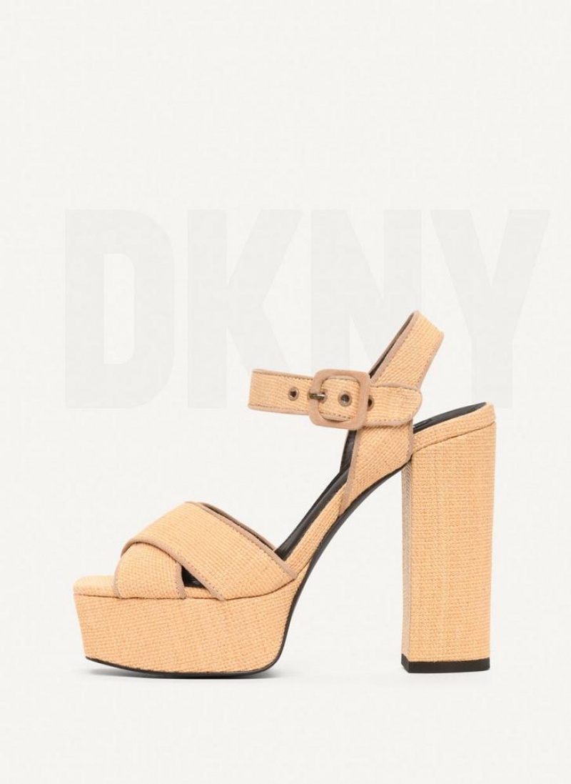Beige Women\'s DKNY Margot Sandals | Australia-D1311