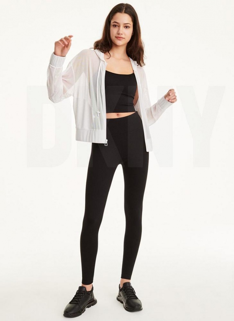 Beige Women's DKNY Power Mesh Jackets | Australia-D1082