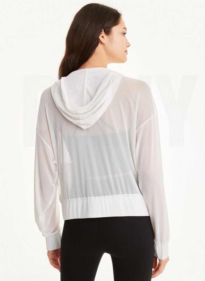 Beige Women's DKNY Power Mesh Jackets | Australia-D1082