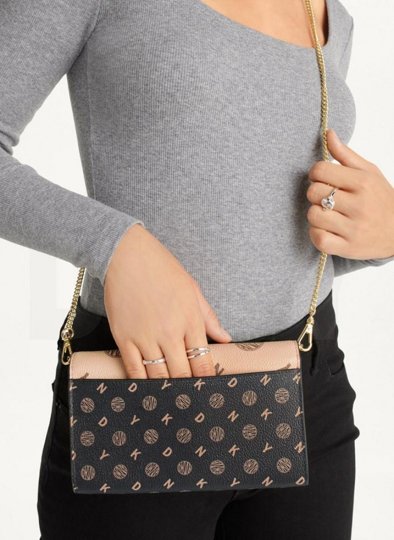 Beige Women's DKNY Sidney On A Chain Wallets | Australia-D0898
