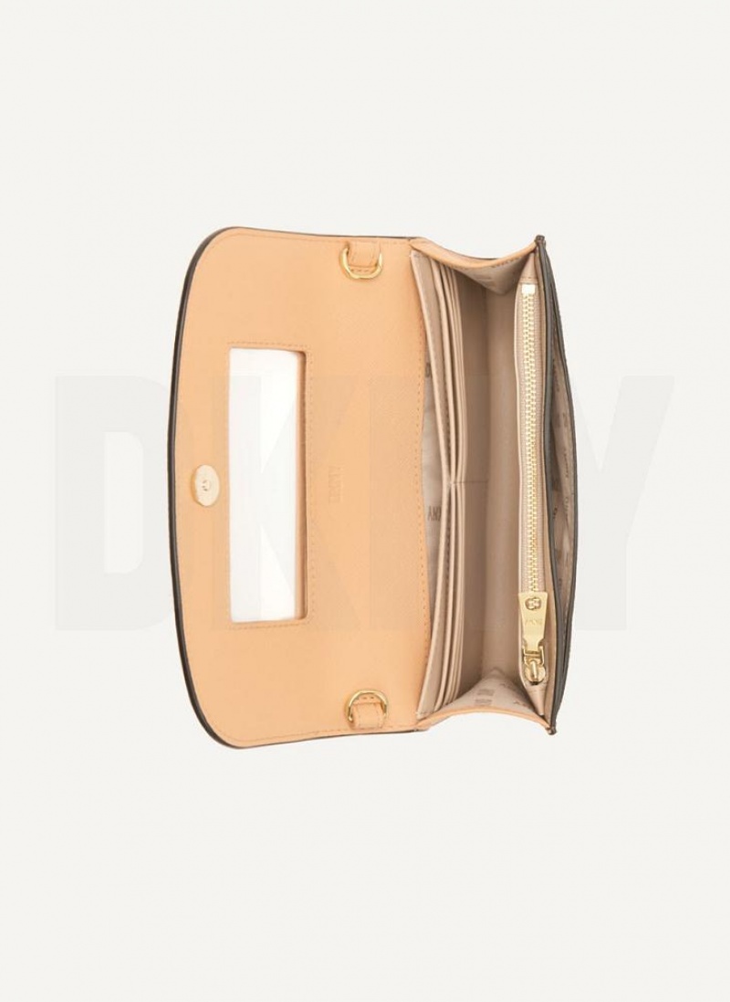 Beige Women's DKNY Sidney On A Chain Wallets | Australia-D0898