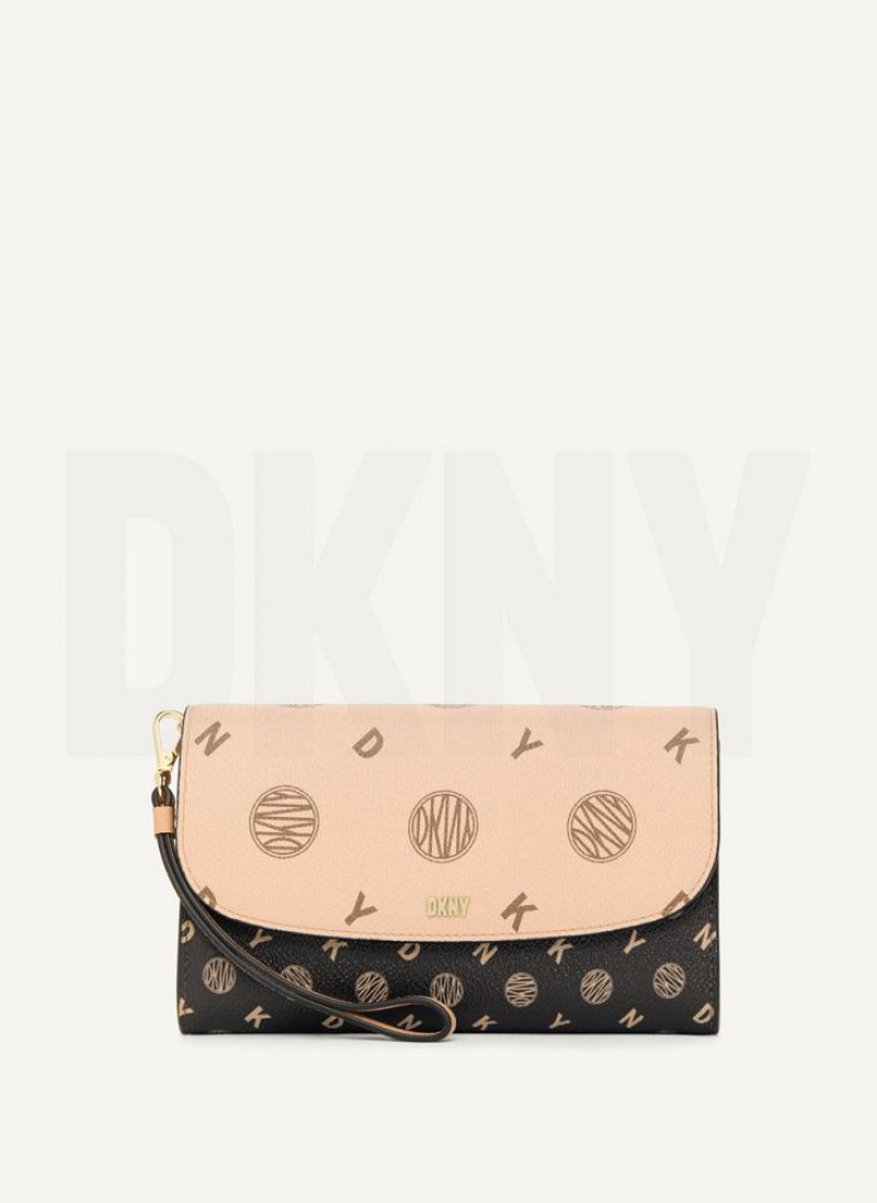 Beige Women\'s DKNY Sidney On A Chain Wallets | Australia-D0898