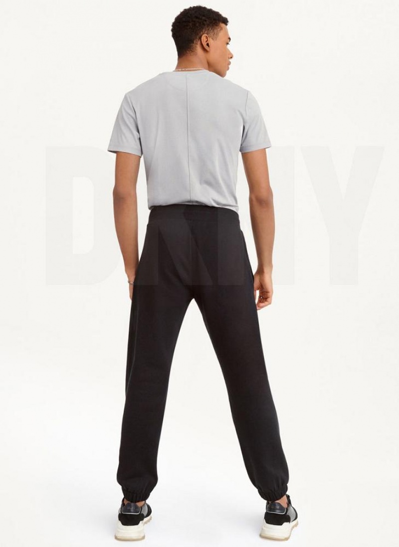 Black Men's DKNY Shadow Logo Joggers | Australia-D0995