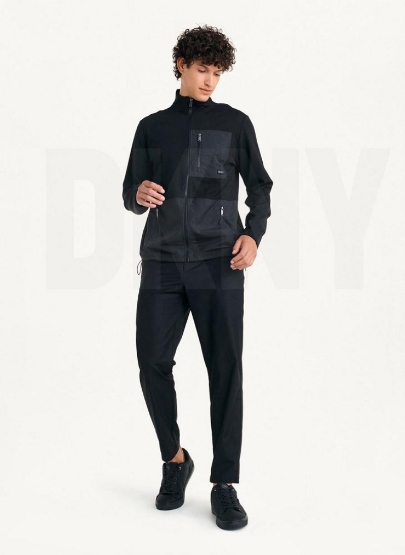Black Men's DKNY Yoga Jackets | Australia-D1835
