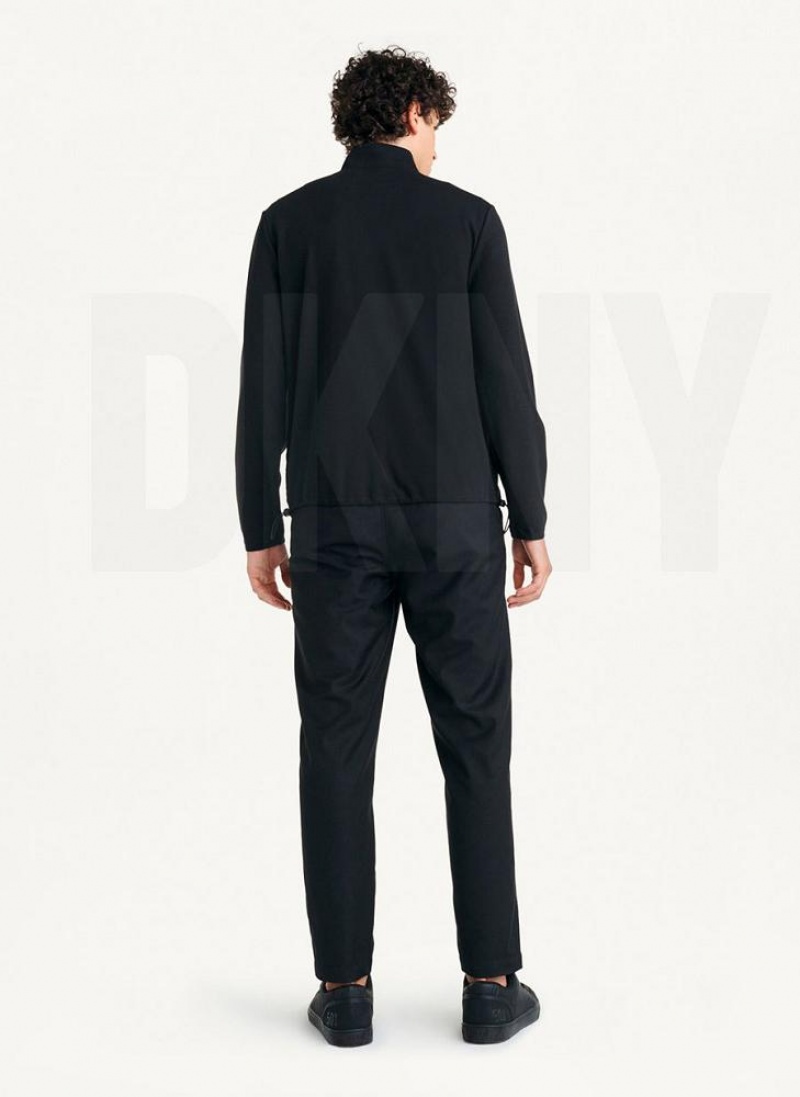 Black Men's DKNY Yoga Jackets | Australia-D1835